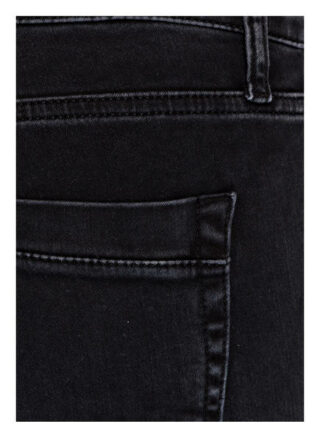 Rich&Royal Skinny Jeans Black Satin, Schwarz