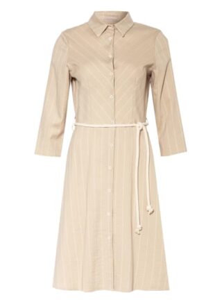 Rinascimento Hemdblusenkleid mit 3/4-Arm, Beige