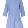 Rinascimento Hemdblusenkleid mit 3/4-Arm, Blau