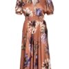 Rinascimento Kleid, Braun