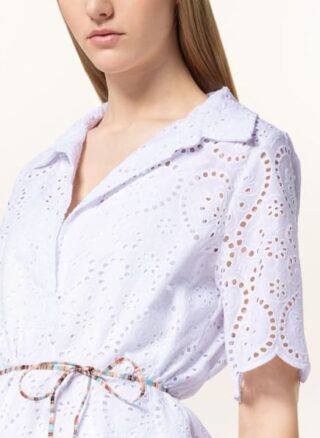 Rinascimento Kleid aus Lochspitze, Weiß