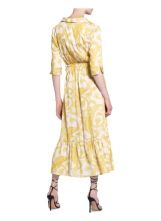 Rinascimento Kleid mit 3/4-Arm, Gelb