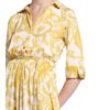 Rinascimento Kleid mit 3/4-Arm, Gelb