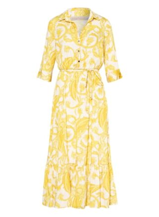 Rinascimento Kleid mit 3/4-Arm, Gelb
