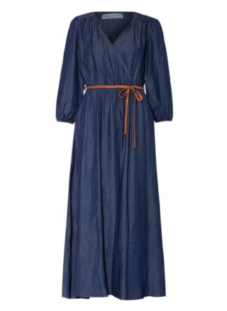 Rinascimento Kleid mit 3/4-Arm in Jeansoptik, Blau