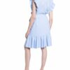 Rinascimento Kleid mit Glitzergarn, Blau