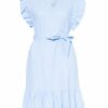 Rinascimento Kleid mit Glitzergarn, Blau