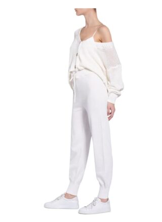 Rinascimento Strickhose im Jogging-Stil, Beige