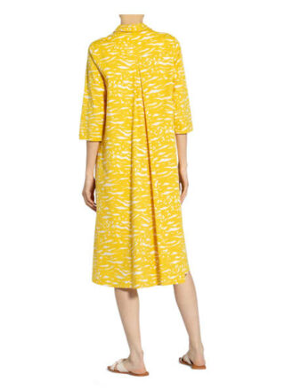 Robe Légère Hemdblusenkleid mit 3/4-Arm, Gelb