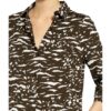 Robe Légère Hemdblusenkleid mit 3/4-Arm, Grün