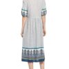 Robe Légère Kleid mit 3/4-Arm, Weiß