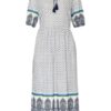 Robe Légère Kleid mit 3/4-Arm, Weiß