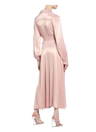 Rotate Birger Christensen Hemdblusenkleid Jojo, Pink