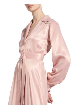 Rotate Birger Christensen Hemdblusenkleid Jojo, Pink
