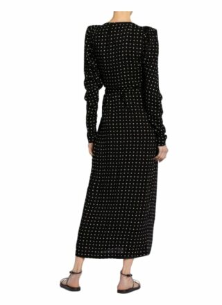Rotate Birger Christensen Wickelkleid Bridget, Schwarz