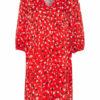 S.Oliver Black Label Kleid mit 3/4-Arm, Rot
