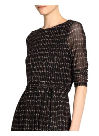S.Oliver Black Label Kleid mit 3/4-Arm, Schwarz