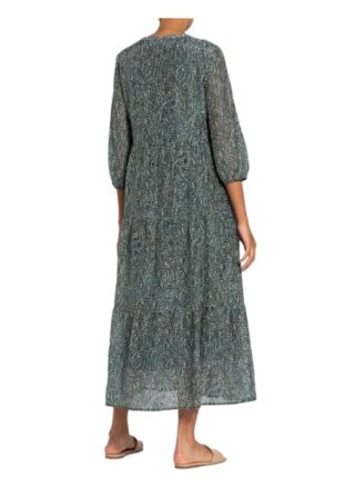 S.Oliver Black Label Kleid mit 3/4-Arm und Seide, Braun