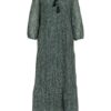 S.Oliver Black Label Kleid mit 3/4-Arm und Seide, Braun