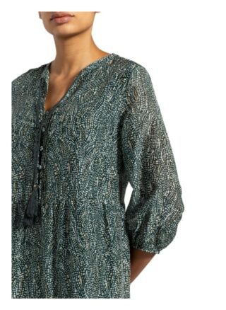 S.Oliver Black Label Kleid mit 3/4-Arm und Seide, Braun