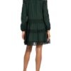 S.Oliver Black Label Kleid mit Lochspitze, Grün