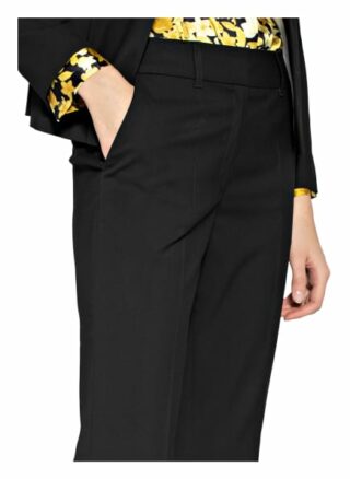 S.Oliver Black Label Piqué-Hose, Schwarz