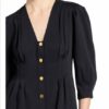 Sandro Kleid mit 3/4-Arm, Blau