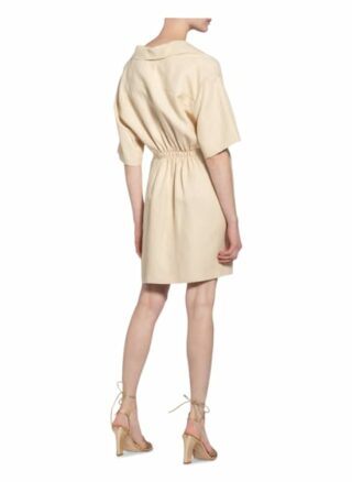 Sandro Kleid mit Leinen, Beige