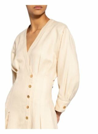 Sandro Kleid mit Leinen, Beige