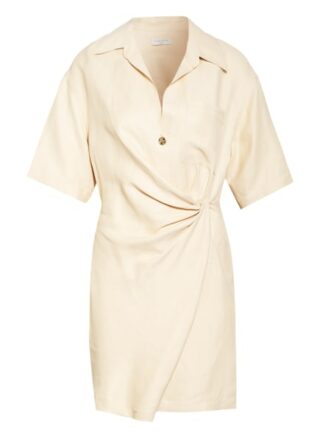 Sandro Kleid mit Leinen, Beige