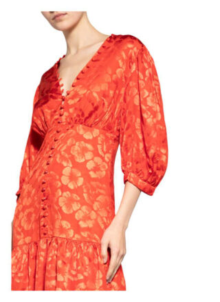 Sandro Kleid mit Seide, Rot