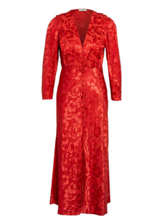 Sandro Kleid mit Seide und 3/4-Arm, Rot