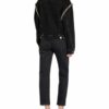 Sandro Oversized-Jeansjacke, Schwarz