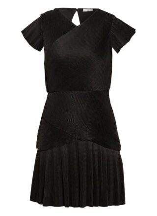 Sandro Plissee-Kleid, Schwarz