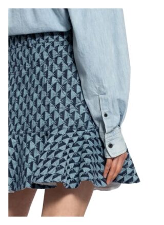 Sandro Rock mit Volantbesatz, Blau