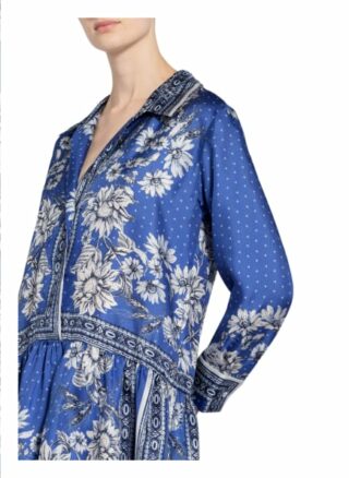 Sandro Seidenkleid, Blau