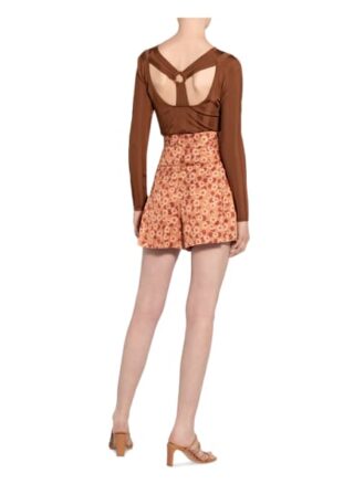 Sandro Shorts mit Leinen, Braun