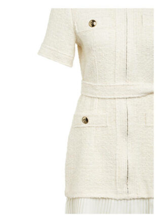 Sandro Tweed-Kleid, Weiß