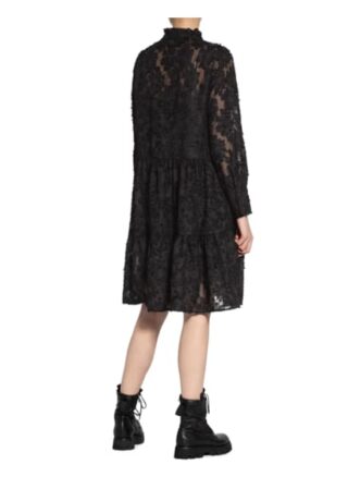 Second Female Jaquard-Kleid Audrey, Schwarz