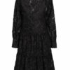 Second Female Jaquard-Kleid Audrey, Schwarz