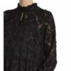 Second Female Jaquard-Kleid Audrey, Schwarz
