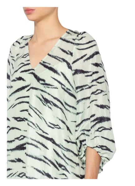 Second Female Kleid Tiger mit 3/4-Arm, Grün Second Female Kleid Tiger mit 3/4-Arm, Grün