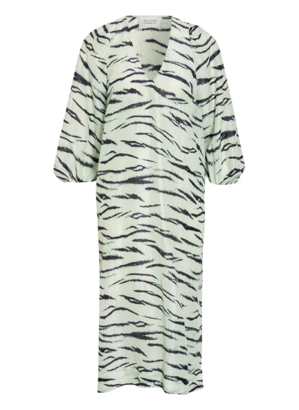 Second Female Kleid Tiger mit 3/4-Arm, Grün Second Female Kleid Tiger mit 3/4-Arm, Grün