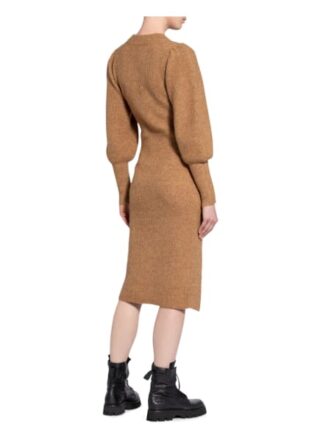 Second Female Strickkleid Mika mit Alpaka, Braun