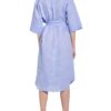Seidensticker Hemdblusenkleid aus Leinen, Blau
