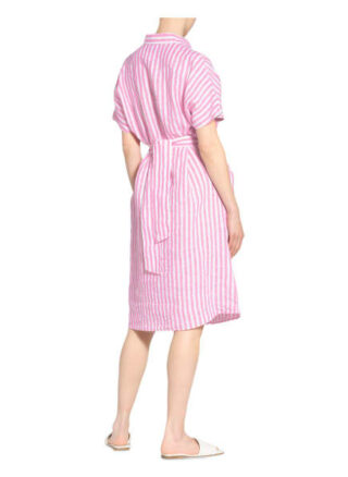 Seidensticker Hemdblusenkleid aus Leinen, Pink