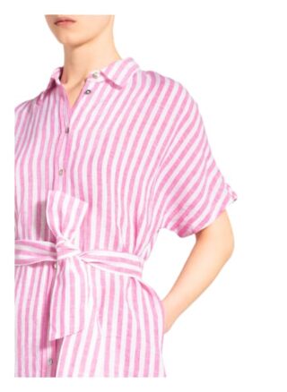 Seidensticker Hemdblusenkleid aus Leinen, Pink