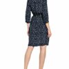 Seidensticker Hemdblusenkleid mit 3/4-Arm, Blau