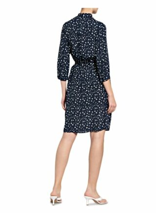 Seidensticker Hemdblusenkleid mit 3/4-Arm, Blau