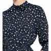 Seidensticker Hemdblusenkleid mit 3/4-Arm, Blau